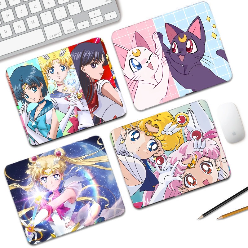 Desk Setup Cute - Sailor Moon Kawaii Mauspad, kleines Schreibtischpad,