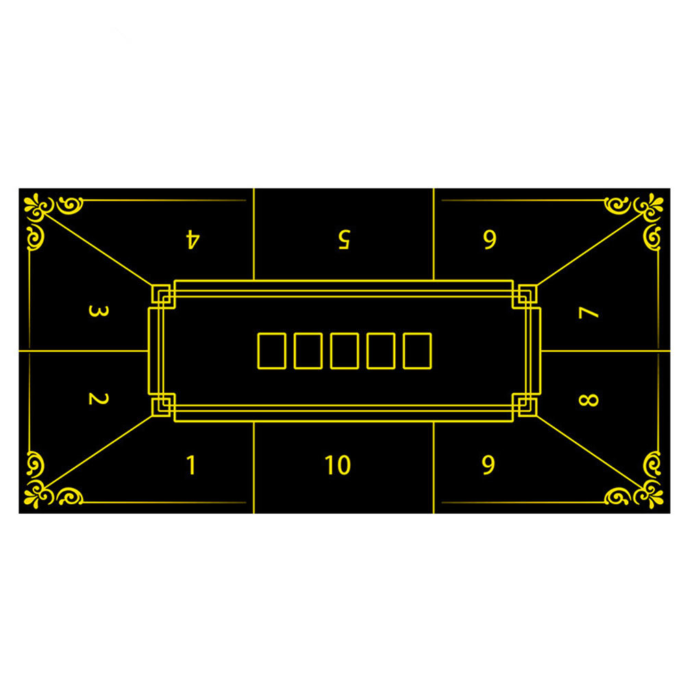 Rubber Mat Desk - Verdickte Gummi-Poker-Tischdecke Casino Texas Hold'em Tischmatte