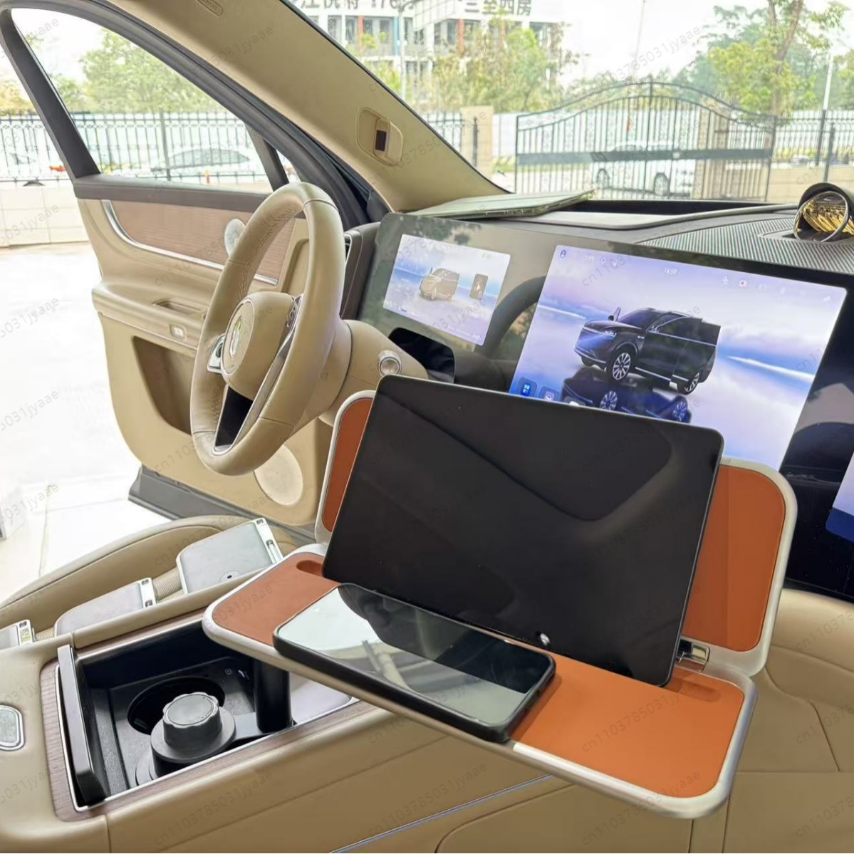 Desk Setup Laptop - Neuer faltbarer Auto-Tisch, tragbarer Laptop-Schreibtisch &