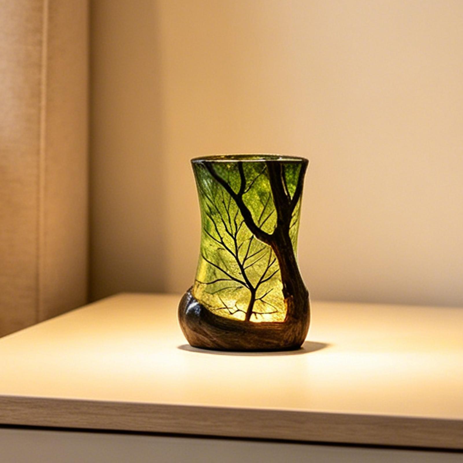 Desk Setup Decor - Nachttischlampe Wald-Nachtlicht Dekoratives Stimmungslicht für Zuhause