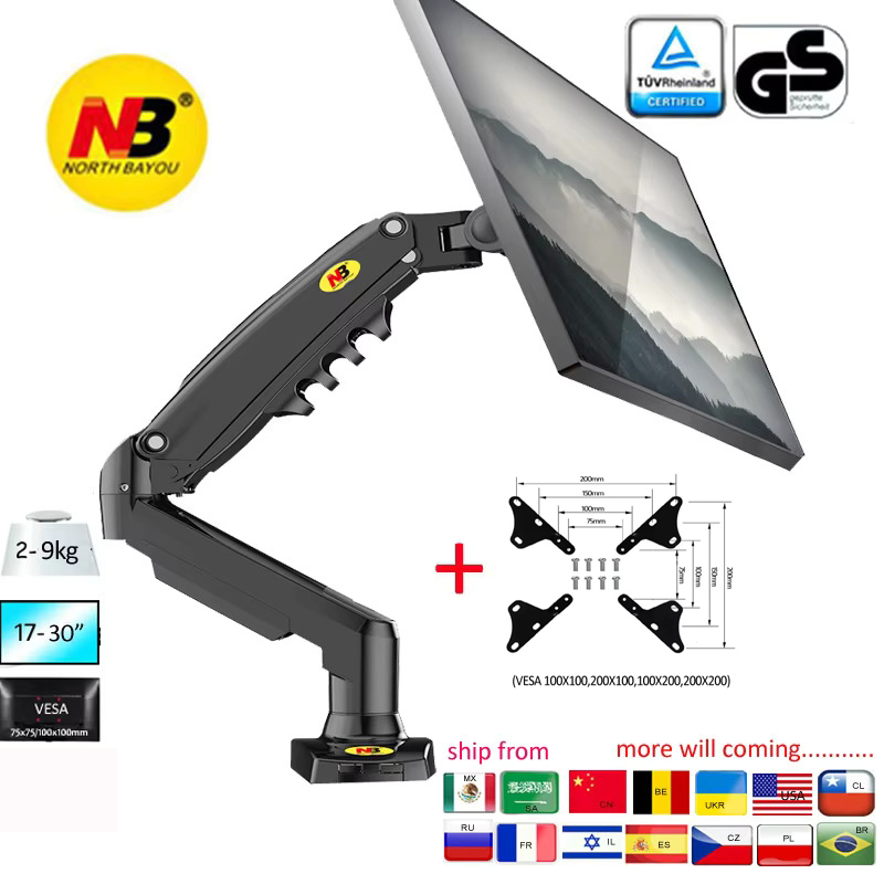 Desk Setup Monitor Arm - NEUER NB F80 17-30' Desktop LED