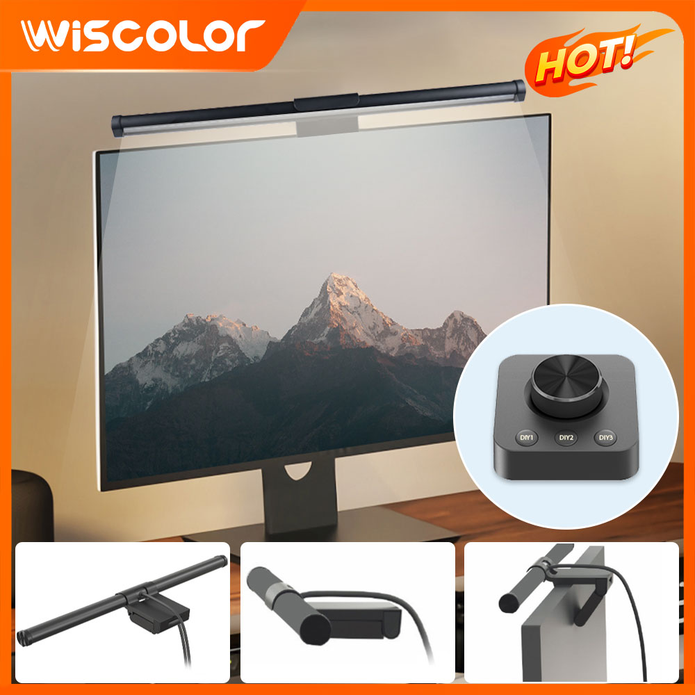 Desk Setup Rgb - RGB-Lichtleiste Monitor-Setup-Dekoration Dimmbare LED-Leuchten Smart WLAN-Fernbedienung