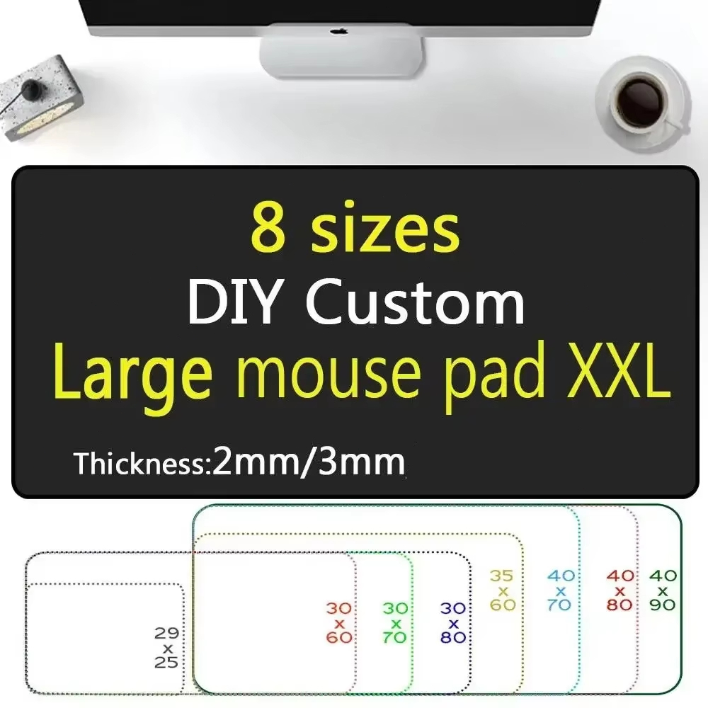 Rubber Mat Desk - Personalisierte, individuelle Spielmatte, DIY-Fotodruck-Schreibtischunterlage, rutschfeste Gummi-Mausmatte