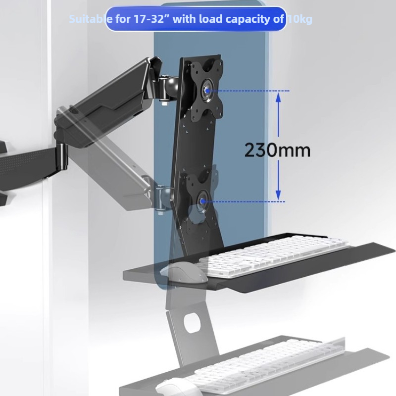 Desk Setup Monitor Arm - Robustes Monitorhalterungsgestell, ergonomisch verstellbarer Bildschirmarm, universelle