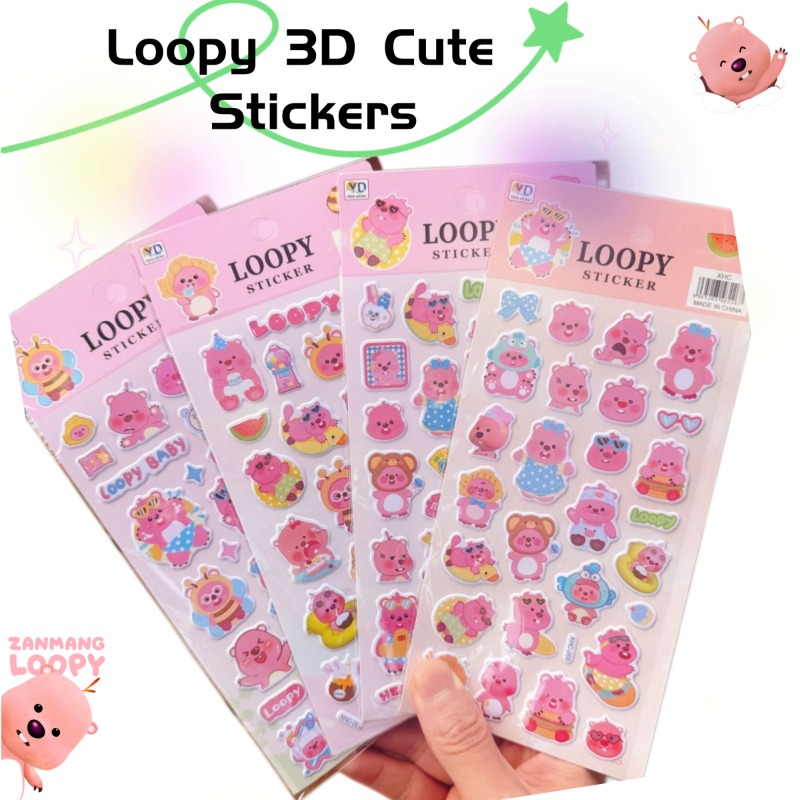 Desk Setup Decor - Neue Pororo Anime Niedliche Loopy 3D