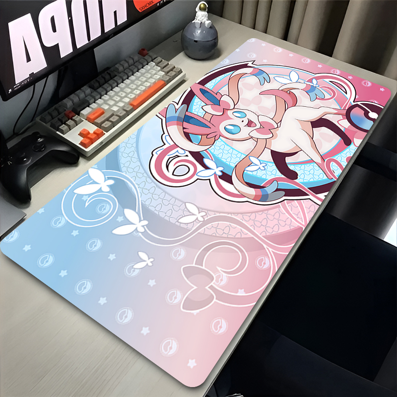 Desk Setup Cute - Großes rosa süßes Mauspad XXL Gaming-Computerzubehör