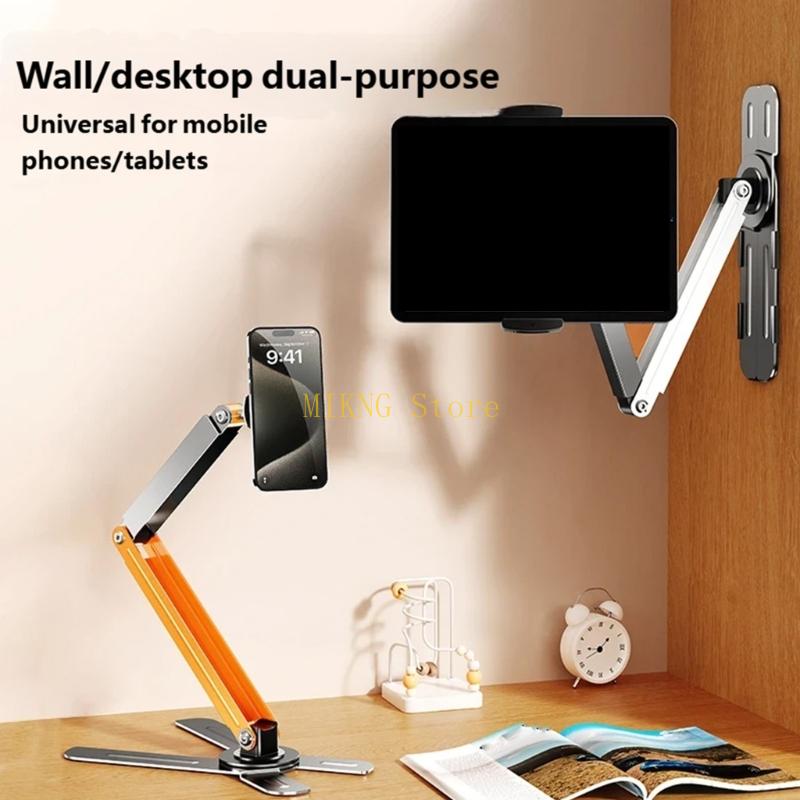 Desk Setup Tablet - Schneller Aufbau, Telefon-/Tablet-Halter, Ständer mit Multi-Winkel-Einstellung,