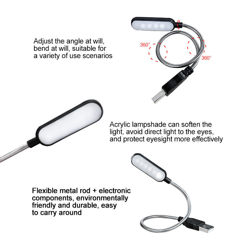 Mini 4-LED-Buchlampe, tragbar, – Desk Setup Laptop Bewertung und Preis