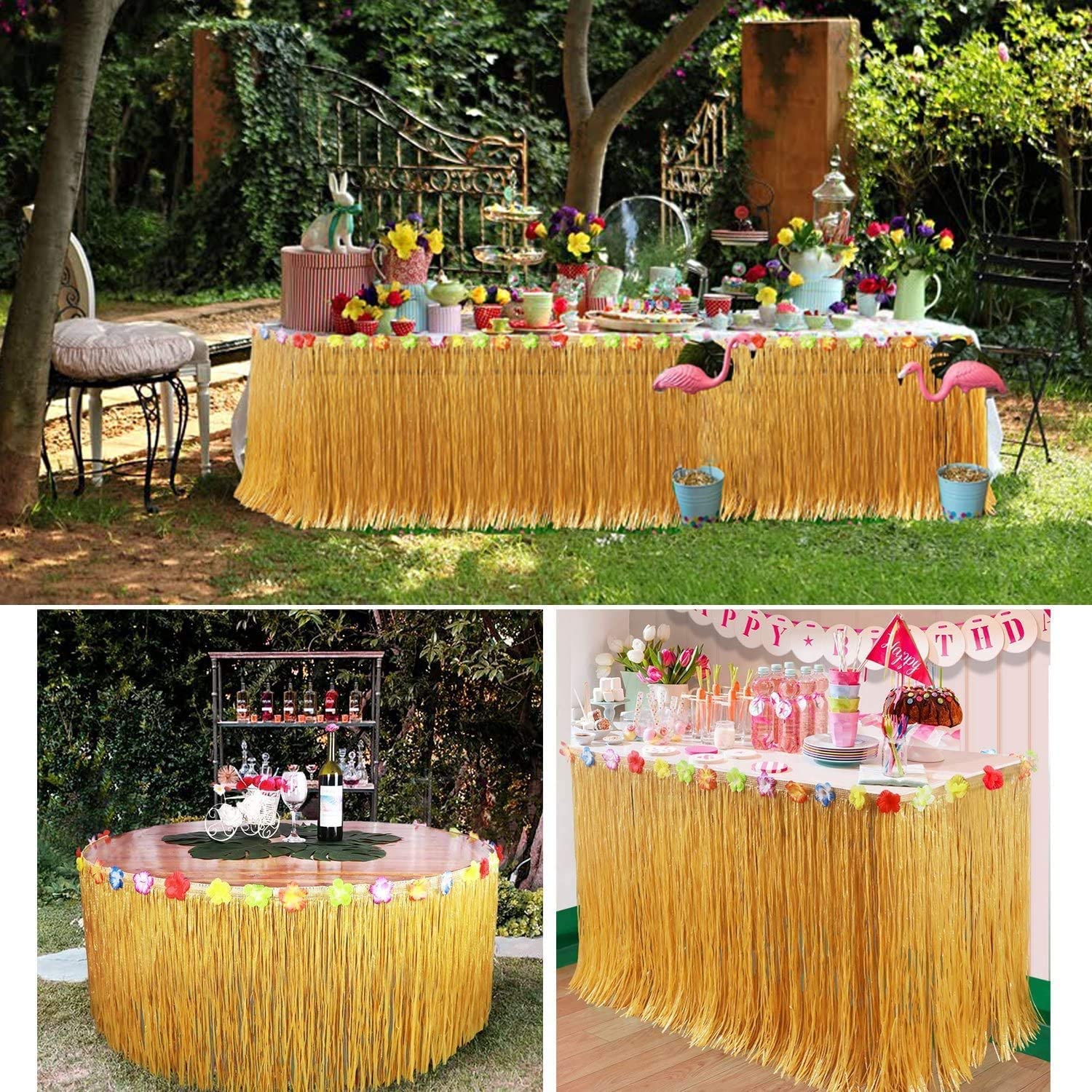 Strohfarbener Luau-Gras-Tischr – Desk Setup Girl Bewertung und Preis