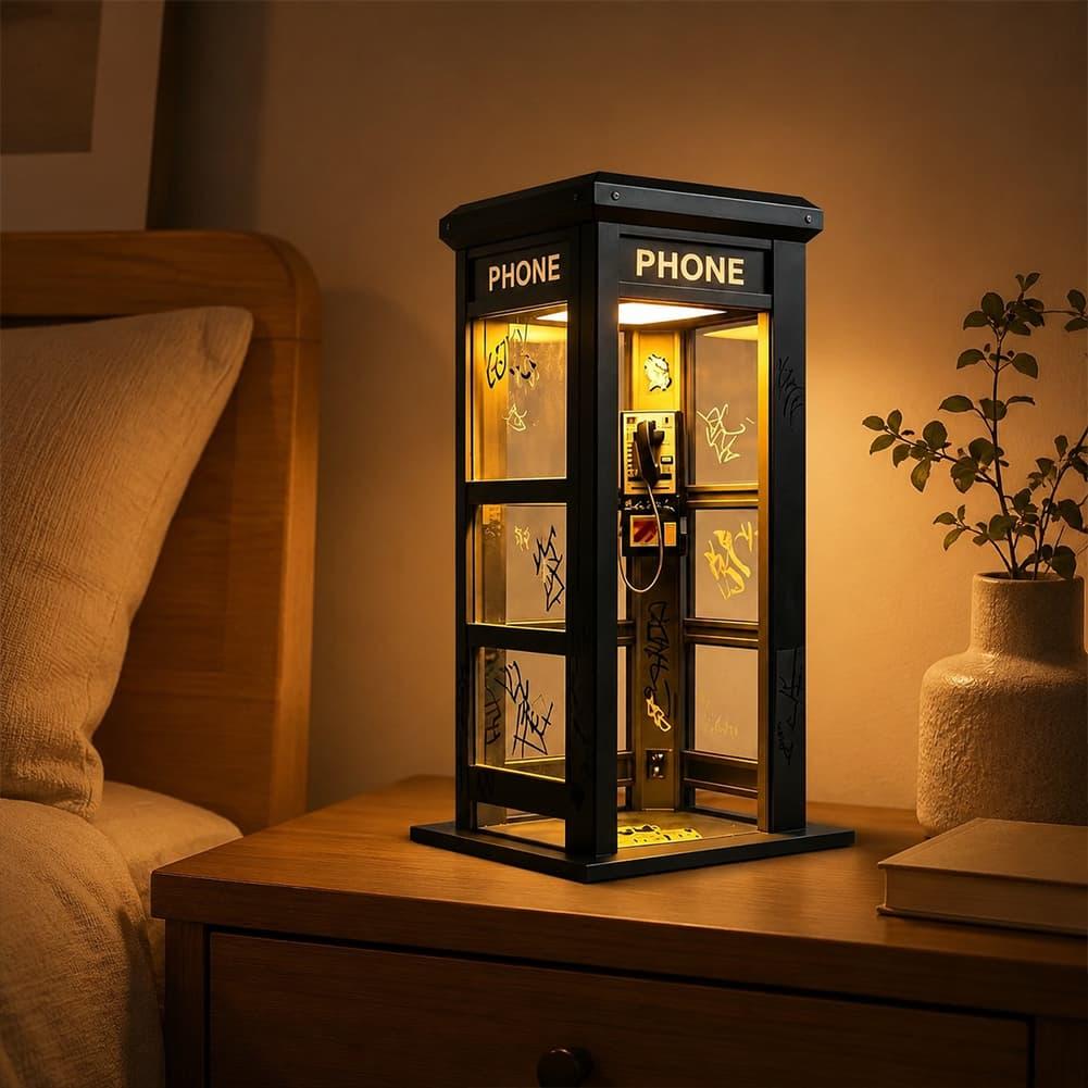 Retro Graffiti Telefonzellen-T – Desk Setup Decor Bewertung und Preis