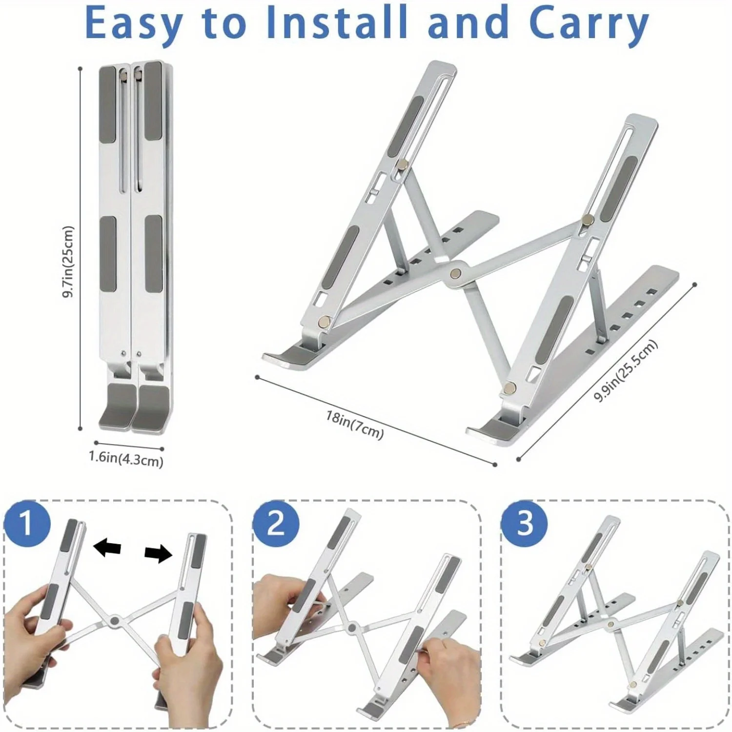 Faltbarer Aluminium-Laptop-Stä – Desk Setup Riser Bewertung und Preis
