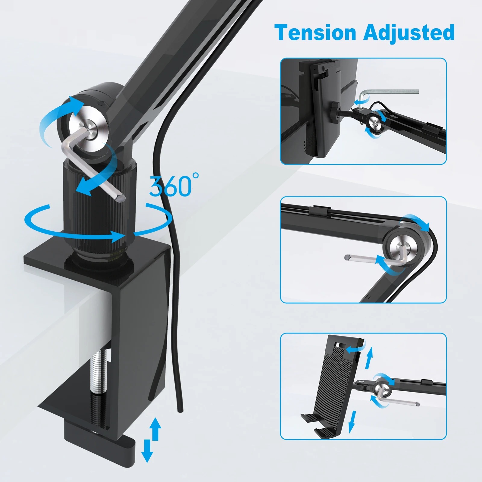 2025 Tablet-Ständerhalter für  – Desk Setup Monitor Arm Bewertung und Preis