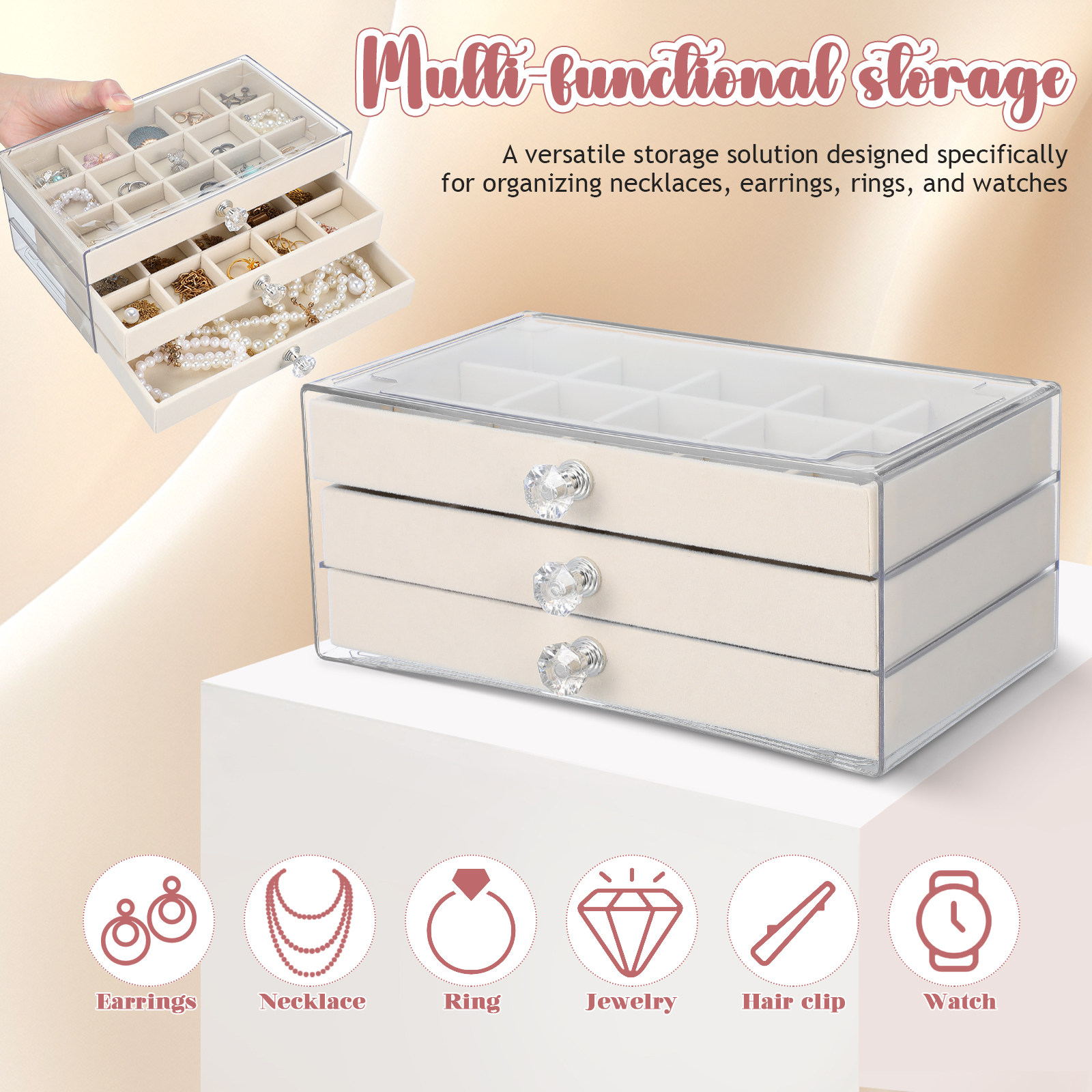 45-Fächer-Schmuck-Organizer-Bo – Jewelry Desk Setup Bewertung und Preis