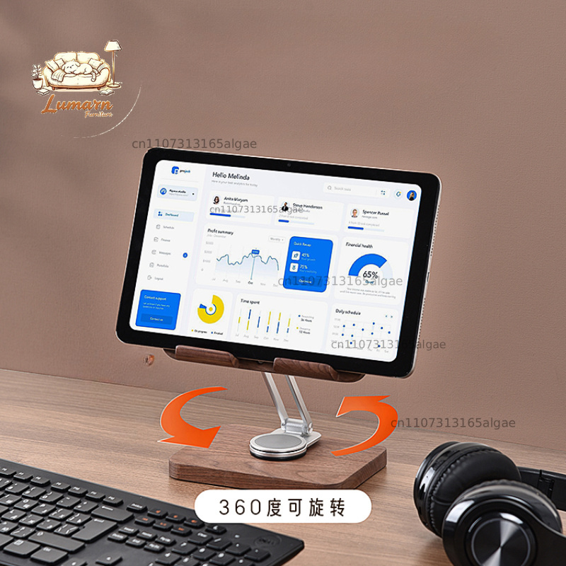 Schwarzer Walnuss-iPad-Ständer – Desk Setup Tablet Bewertung und Preis