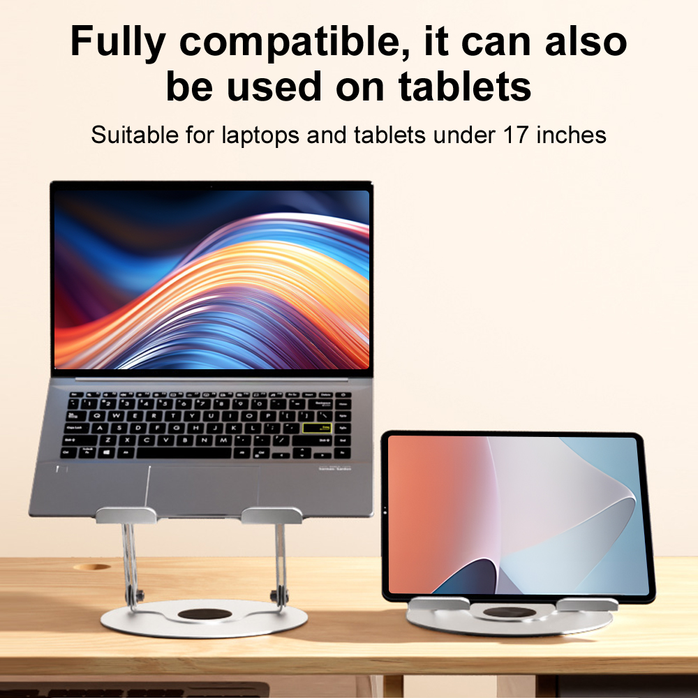 360 °   Drehbarer Laptop-Ständ – Desk Setup Riser Bewertung und Preis