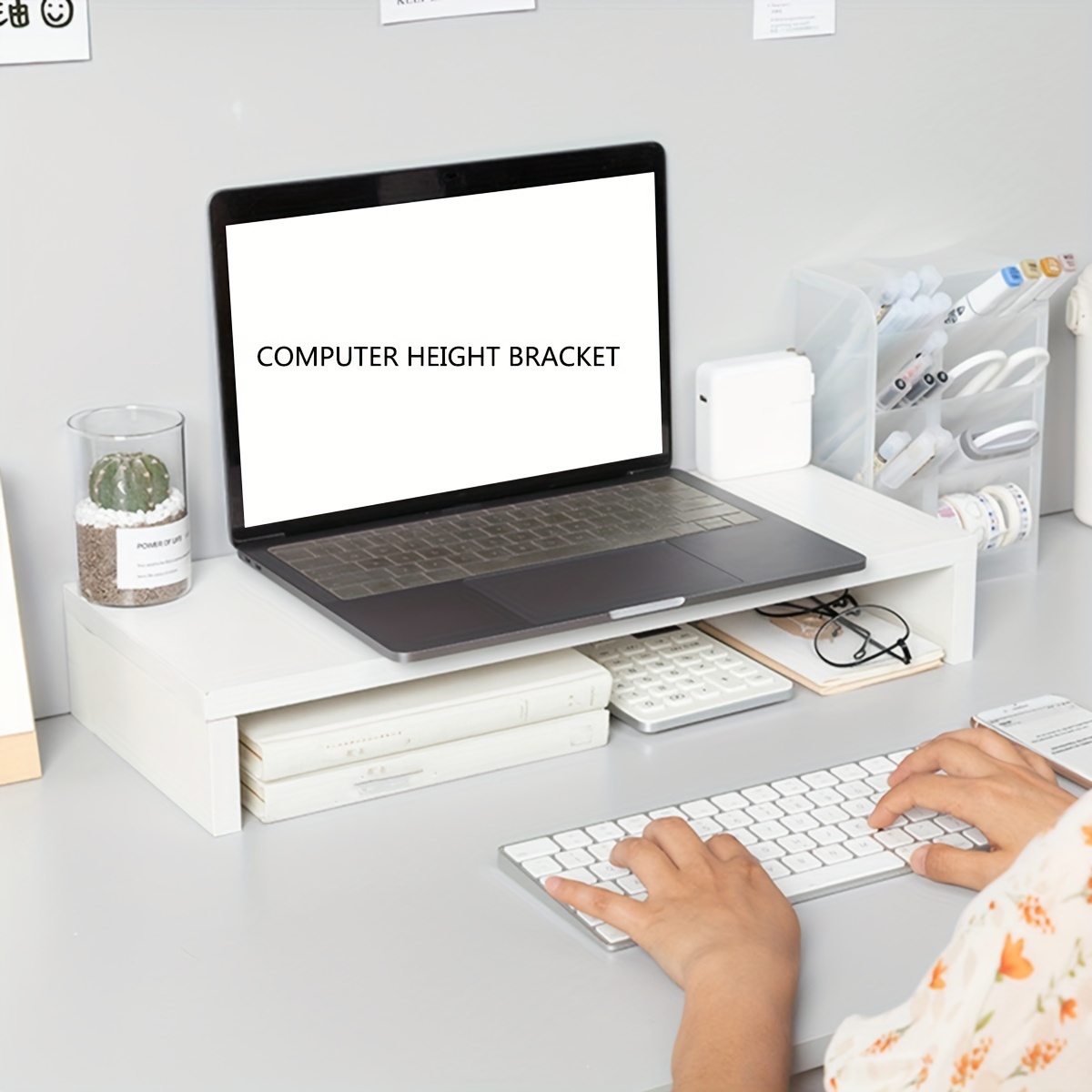 Minimalistischer Weißer MDF-Mo – Desk Setup Riser Bewertung und Preis
