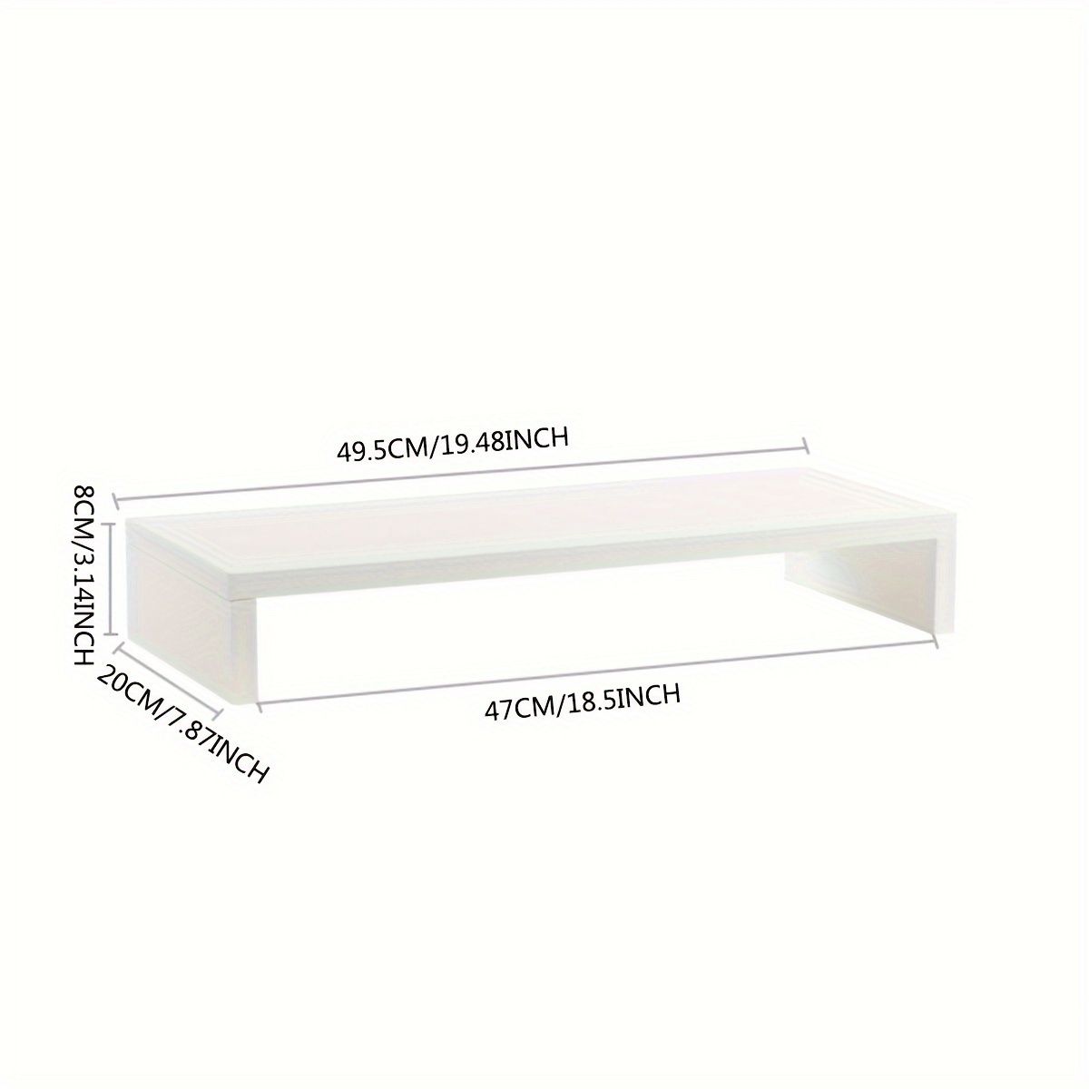 Minimalistischer Weißer MDF-Mo – Desk Setup Riser Bewertung und Preis