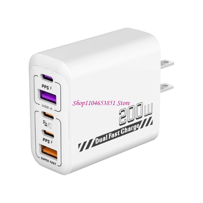 200 W 5-Port-Schnellladegerät  – Desk Setup Tablet Bewertung und Preis