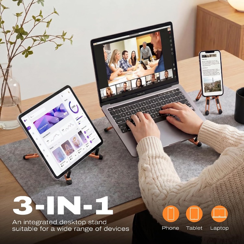 3-in-1 Magnetischer Faltbarer  – Desk Setup Riser Bewertung und Preis