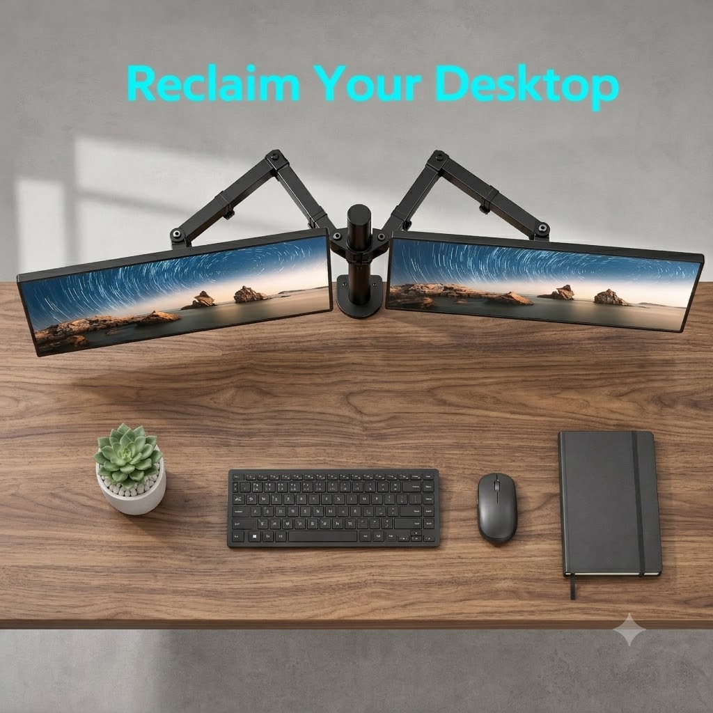 Dual-Monitor-Ständer, robuste, – Desk Setup Monitor Arm Bewertung und Preis
