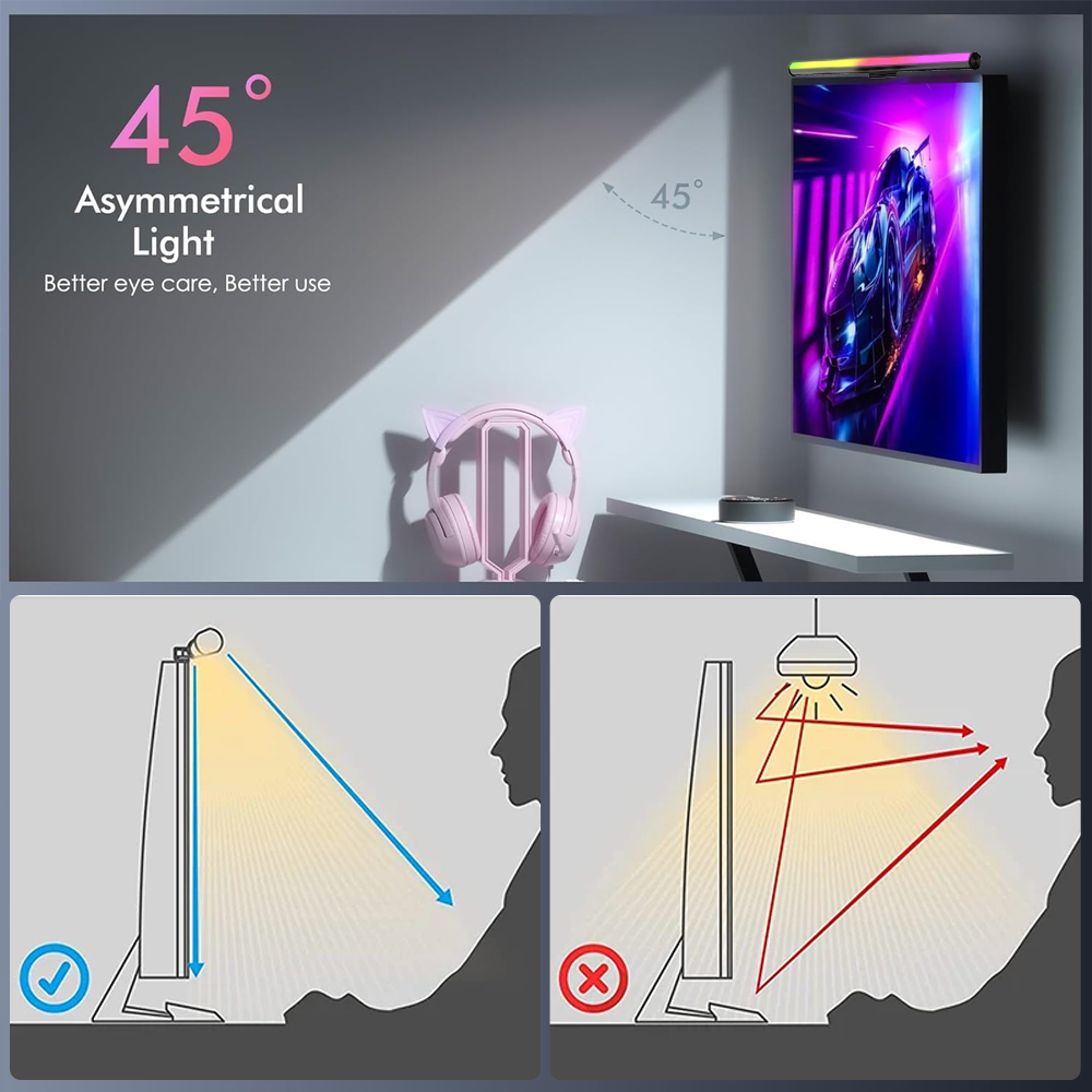 WLAN-Lichtleiste Monitor-Licht – Desk Setup Rgb Bewertung und Preis