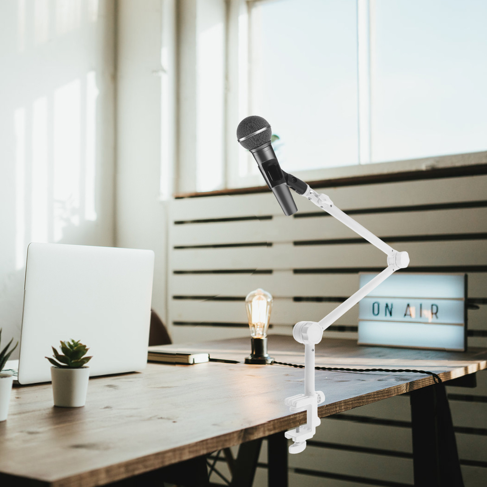 1 Set Mikrofonarm Weiß Verstel – Desk Setup White Bewertung und Preis