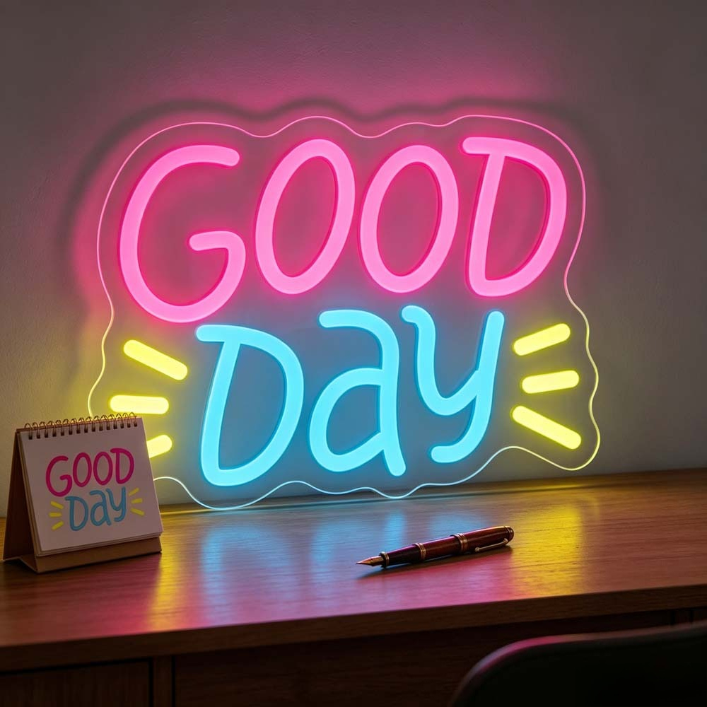 Good Day Neon-Schild LED Farbv – Desk Setup Rgb Bewertung und Preis