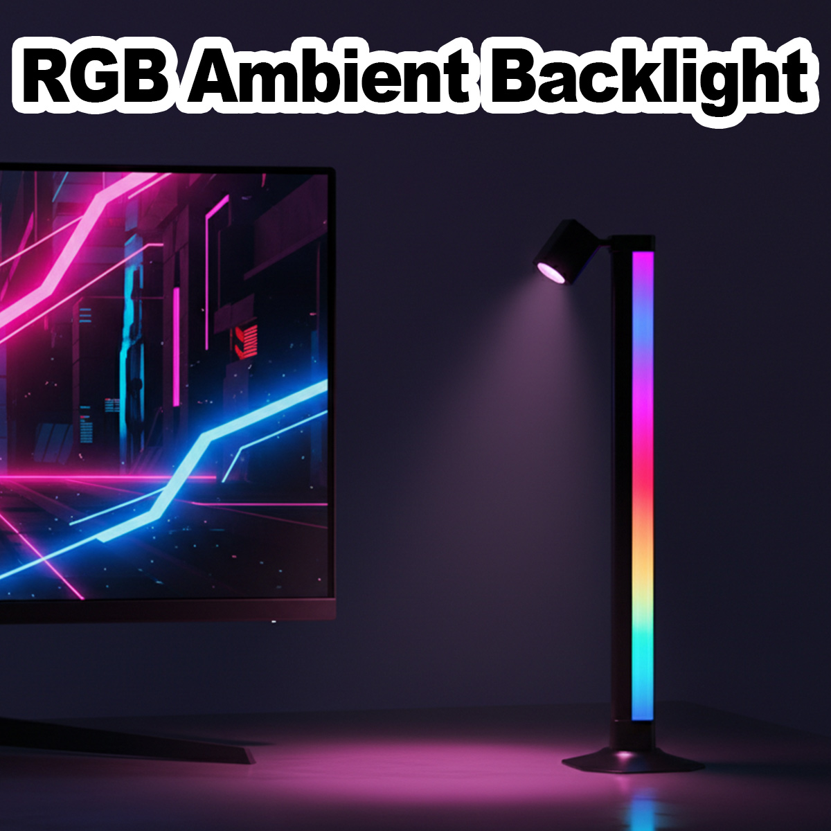 Smarte LED-Lichtleiste RGB mit – Desk Setup Rgb Bewertung und Preis