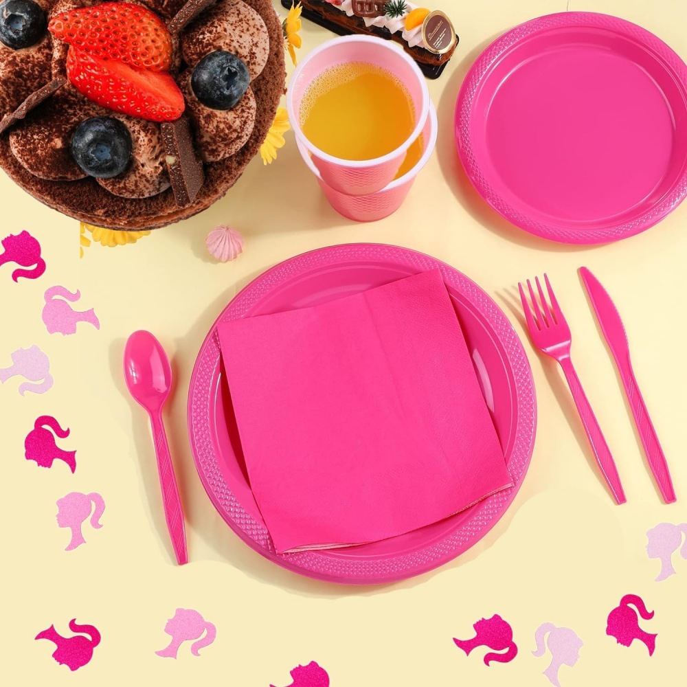 Hot Pink Confetti Glitzer Mädc – Desk Setup Girl Bewertung und Preis