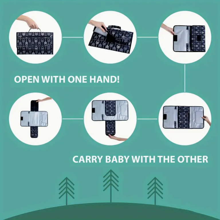 Tragbare Wickelunterlage für W – Desk Setup Essentials Bewertung und Preis