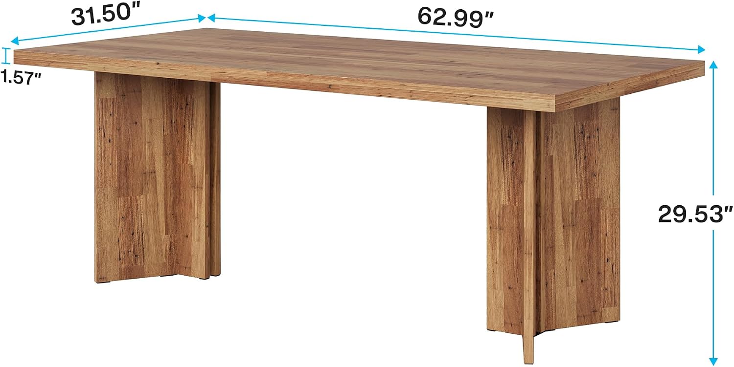 Großer rechteckiger Esstisch a – Desk Setup Brown Bewertung und Preis