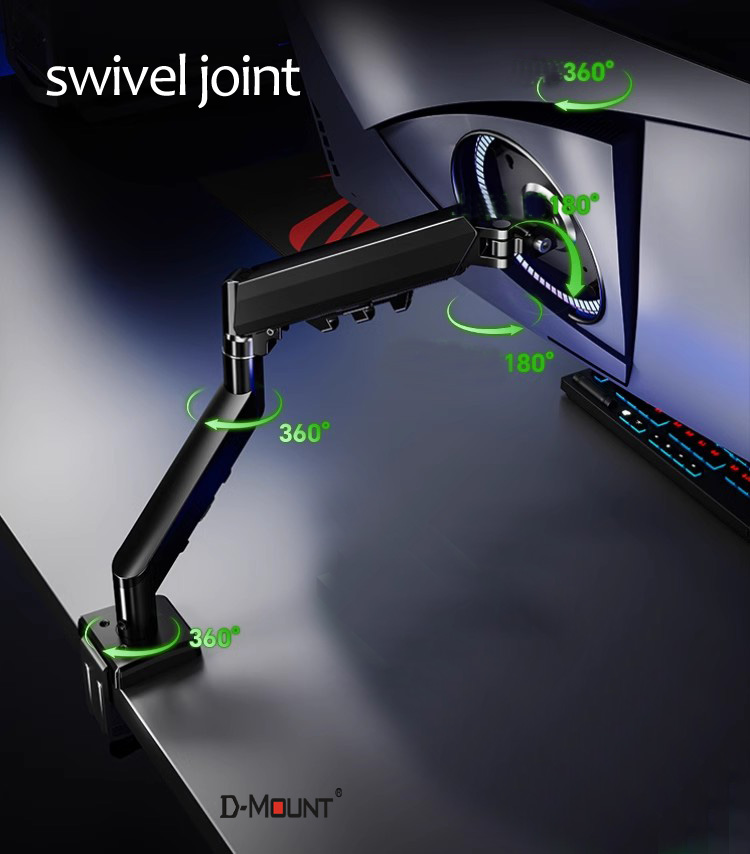 D-MOUNT D90 Metall-Aluminium 1 – Desk Setup Monitor Arm Bewertung und Preis